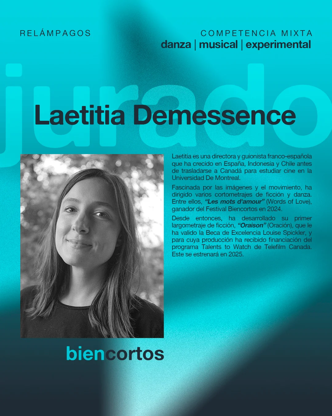 Laetitia Demessence — Jurado Relámpagos