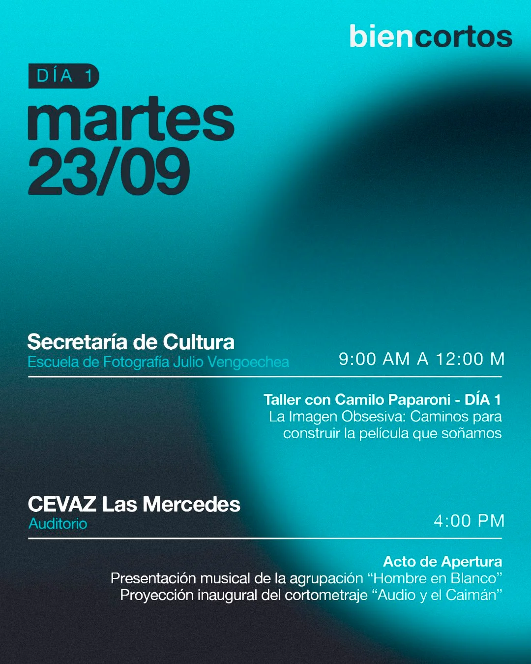 Programa Día 1 — Biencortos 2025
