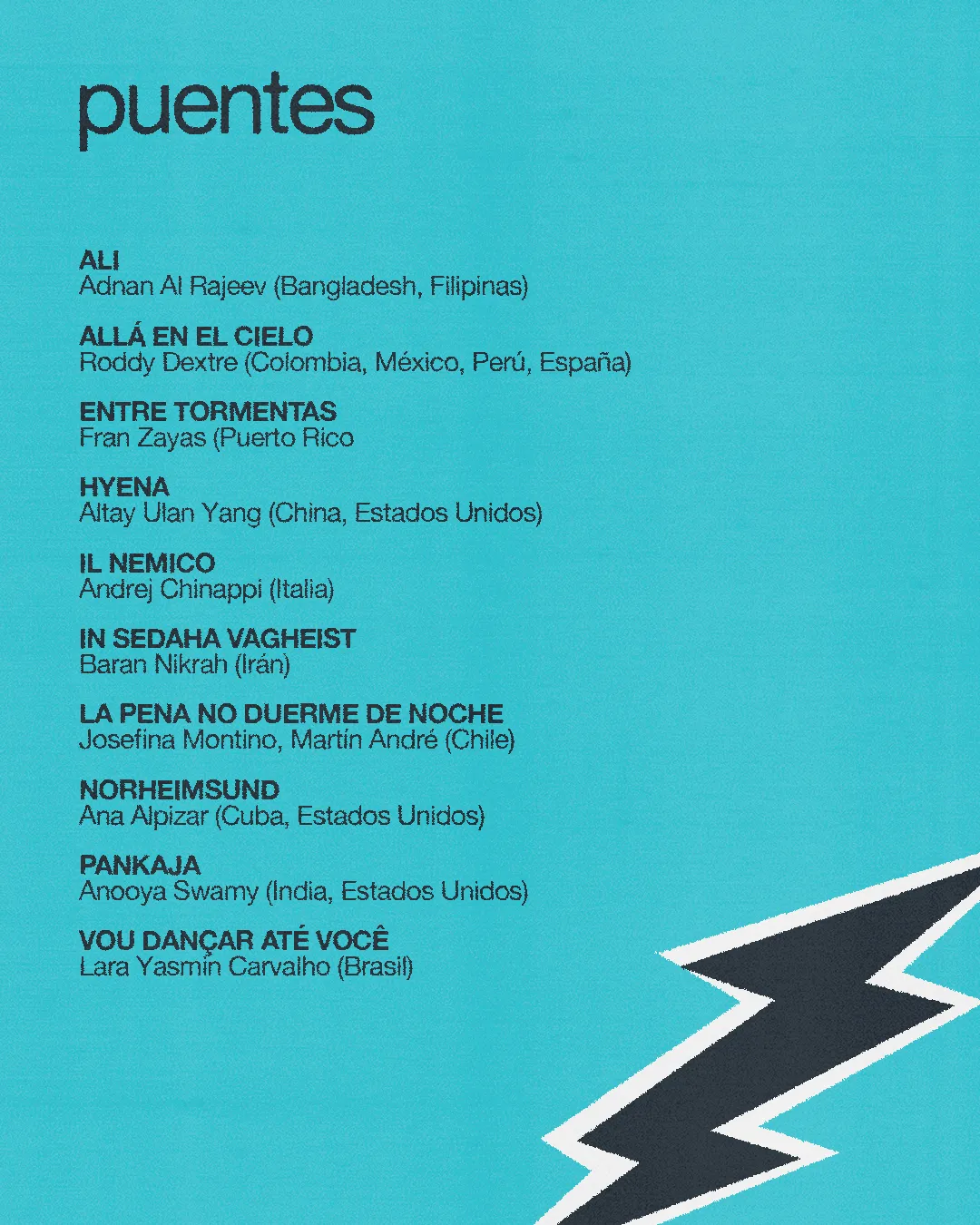 Official Selection Puentes — Biencortos 2026